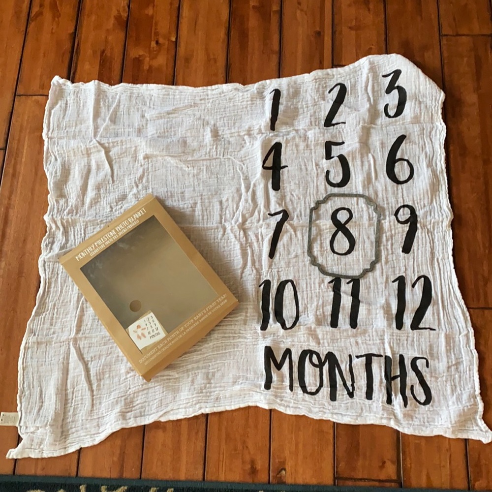 Monthly milestone photo blanket